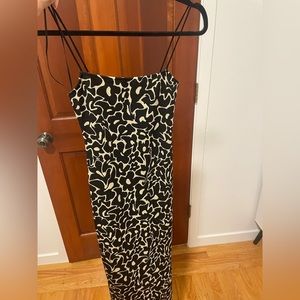 Zara modern abstract midi dress